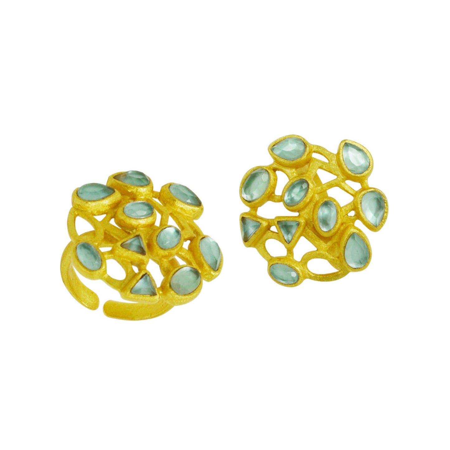 Betty Carre Leblon multi stone adjustable ring