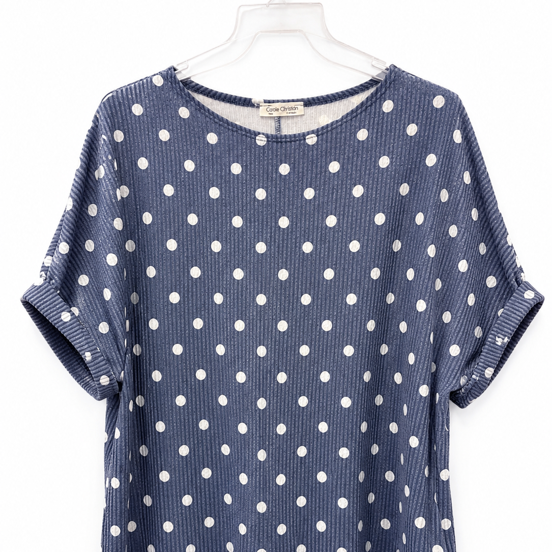 Atlanta polka dot top
