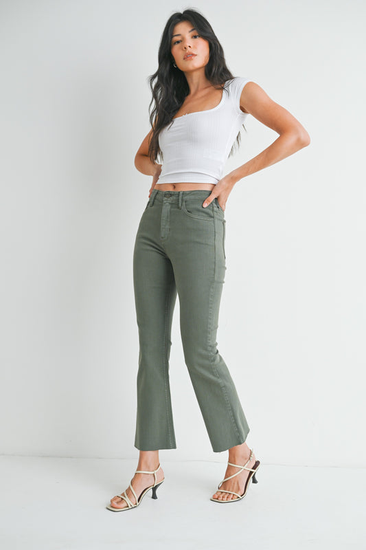 High Rise Tina Crop Flare Jean
