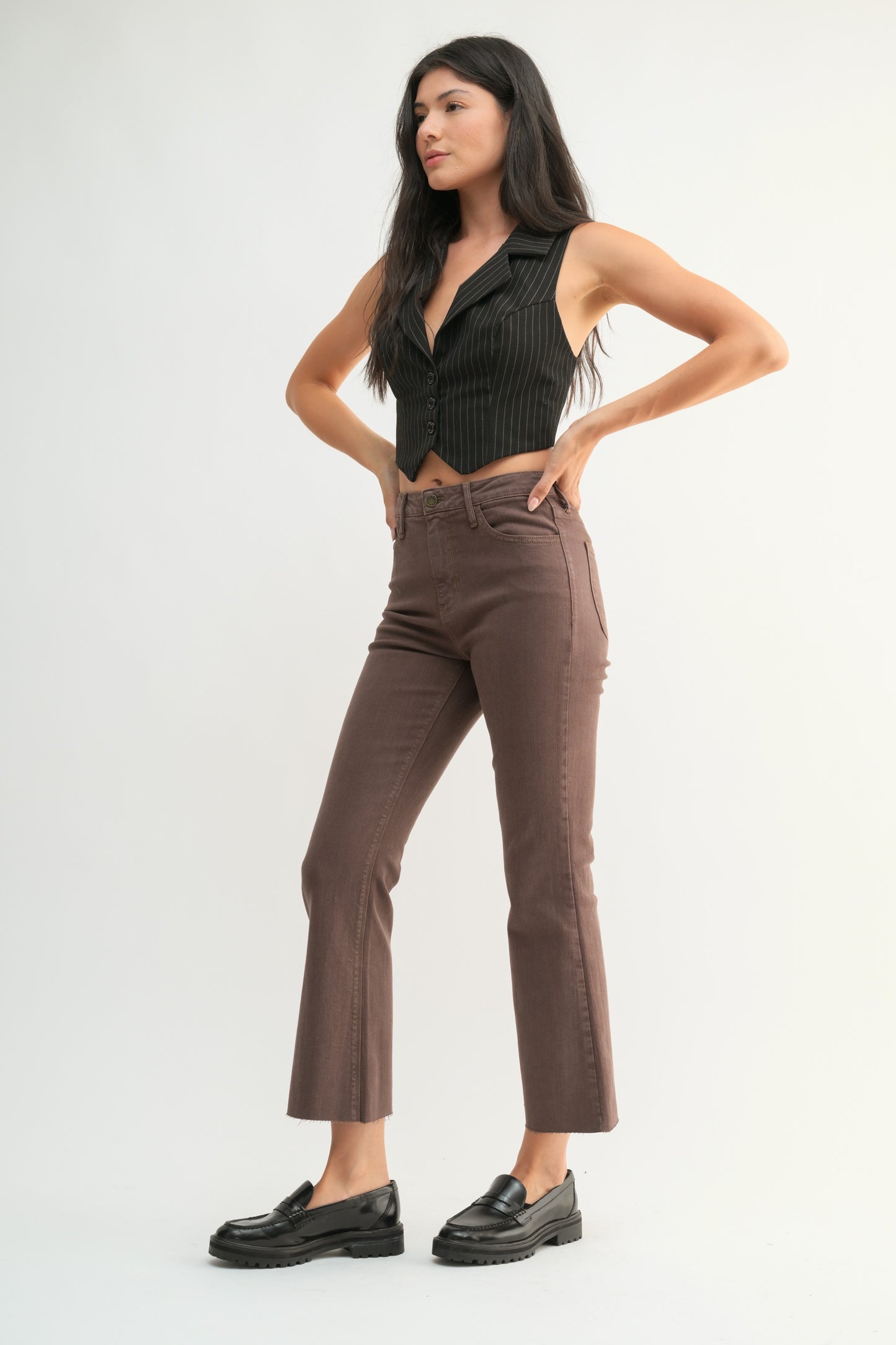 High Rise Tina Crop Flare Jean