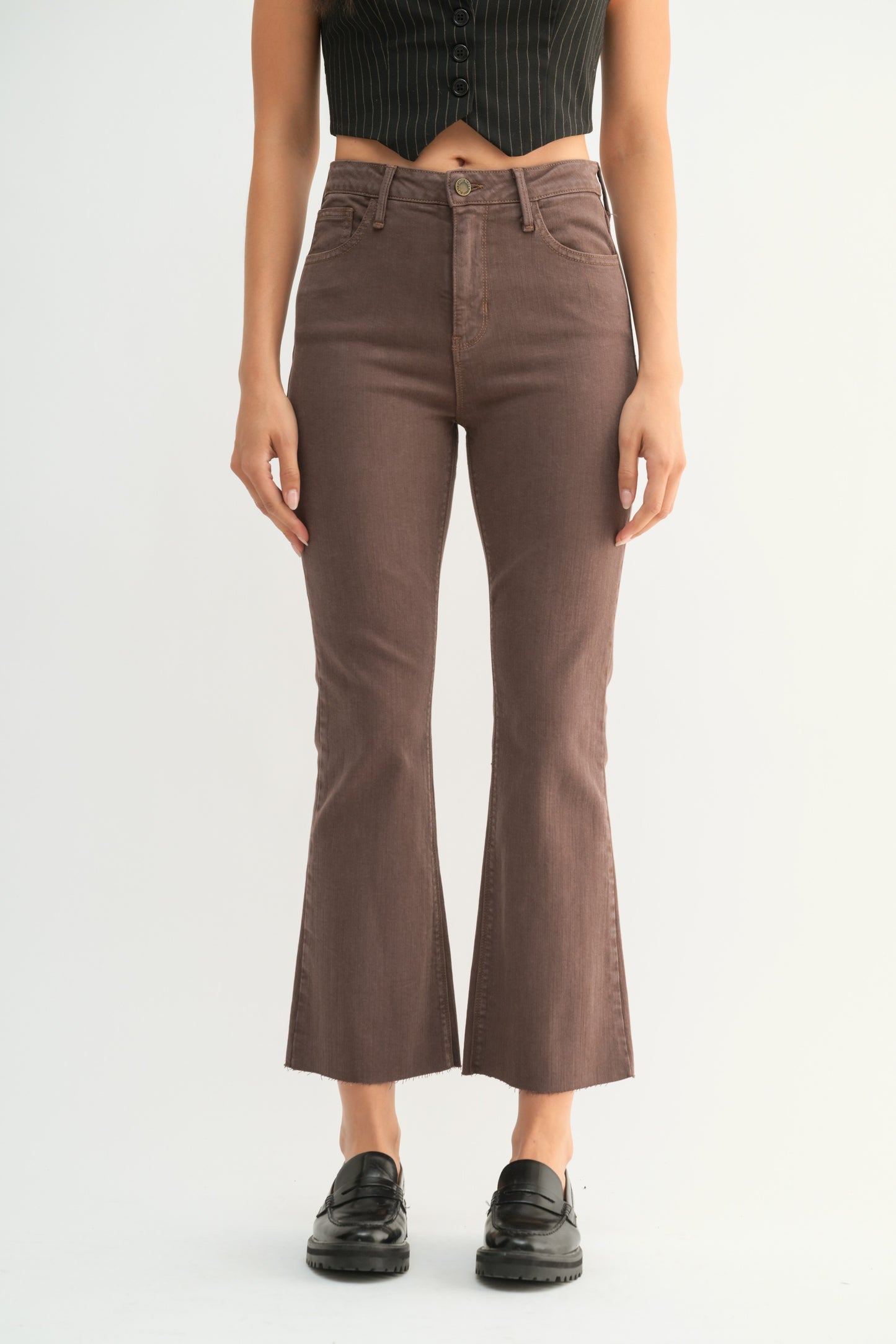 High Rise Tina Crop Flare Jean
