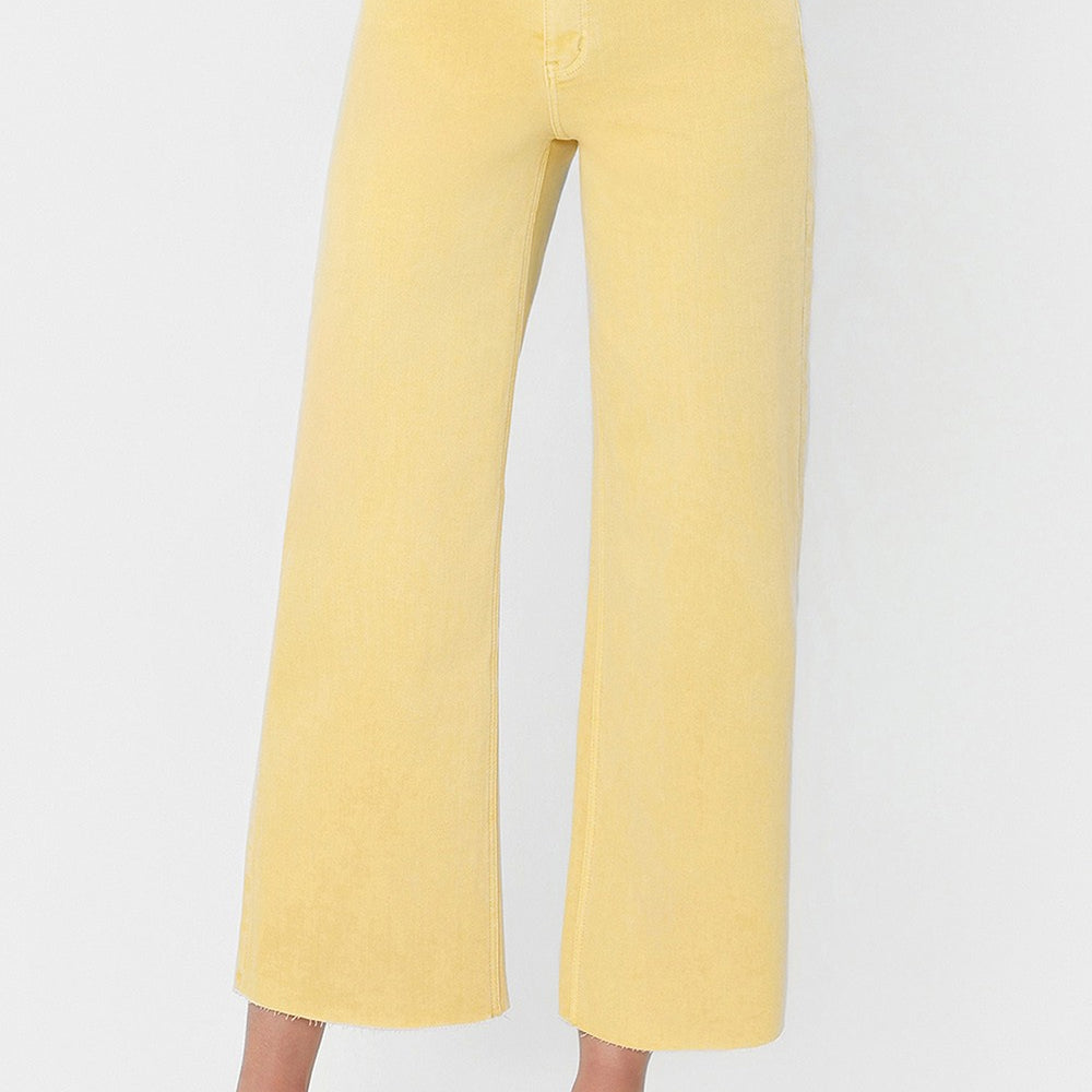 Sunny Side Crop Wide Leg Jeans