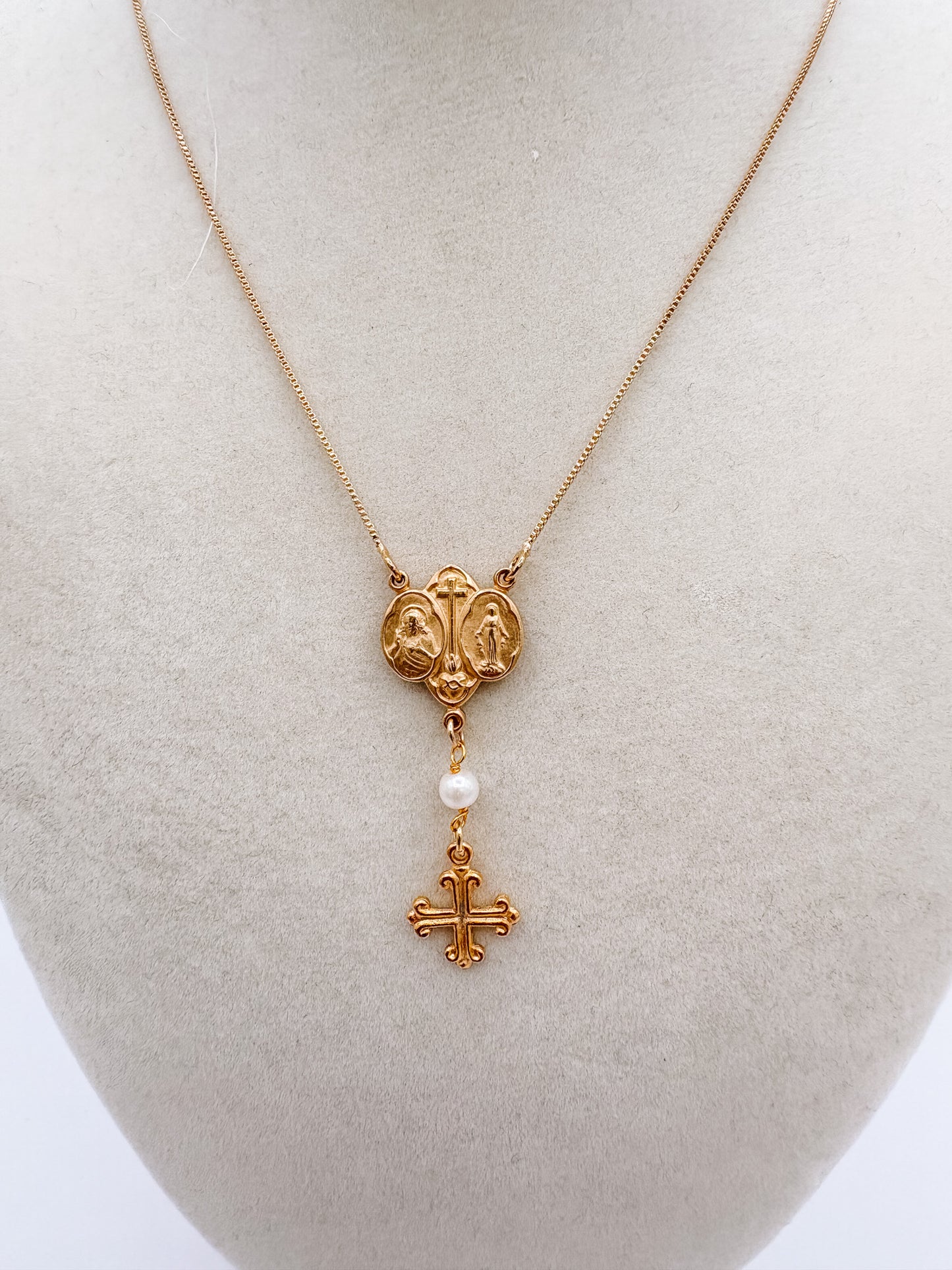 The Grace & Glory Medal Cross Necklace