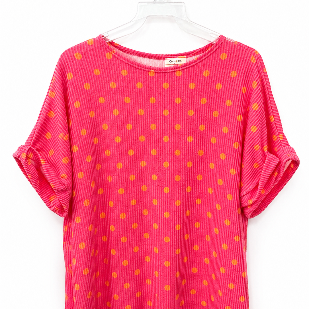 Atlanta polka dot top