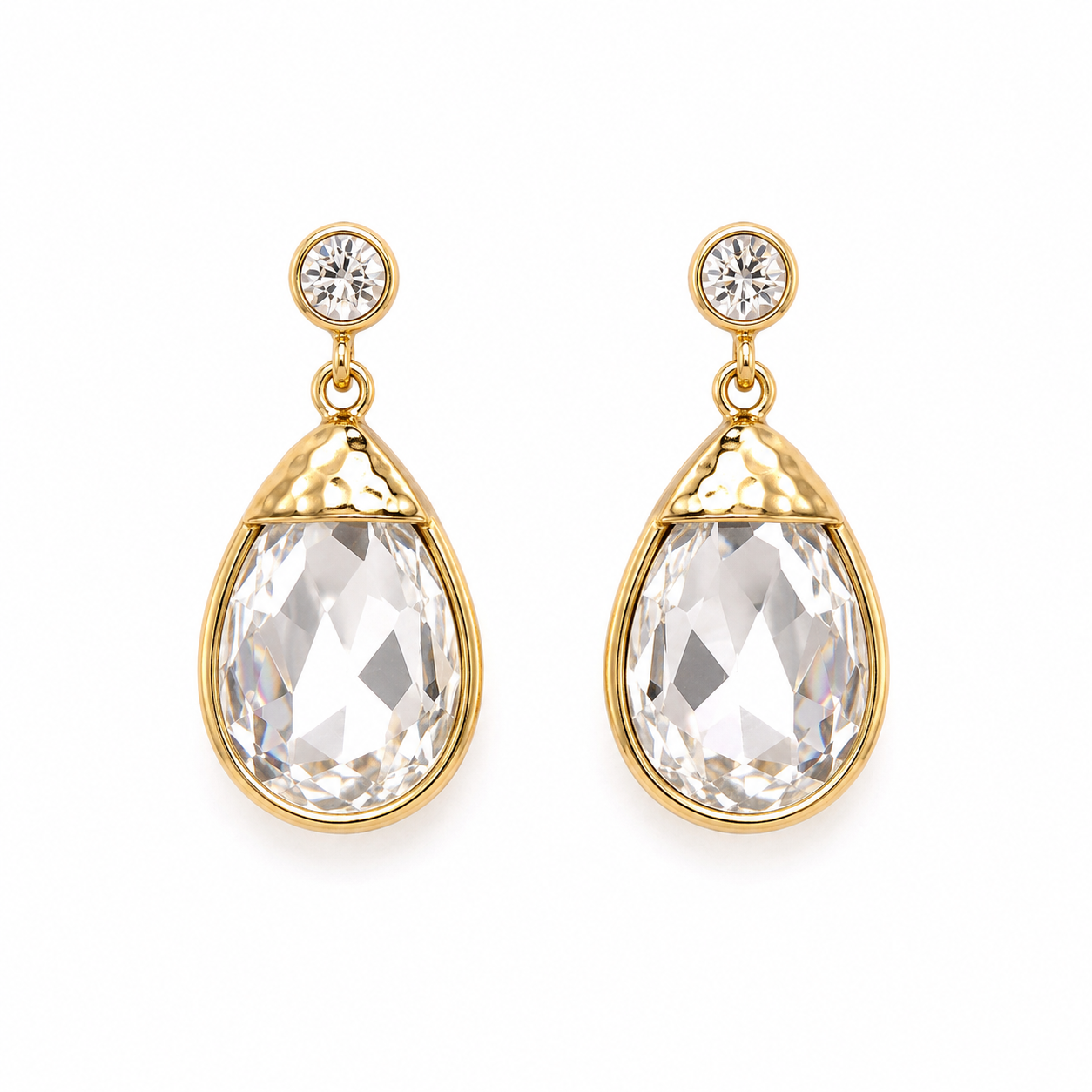 Midnight Sparkle Teardrop Earrings