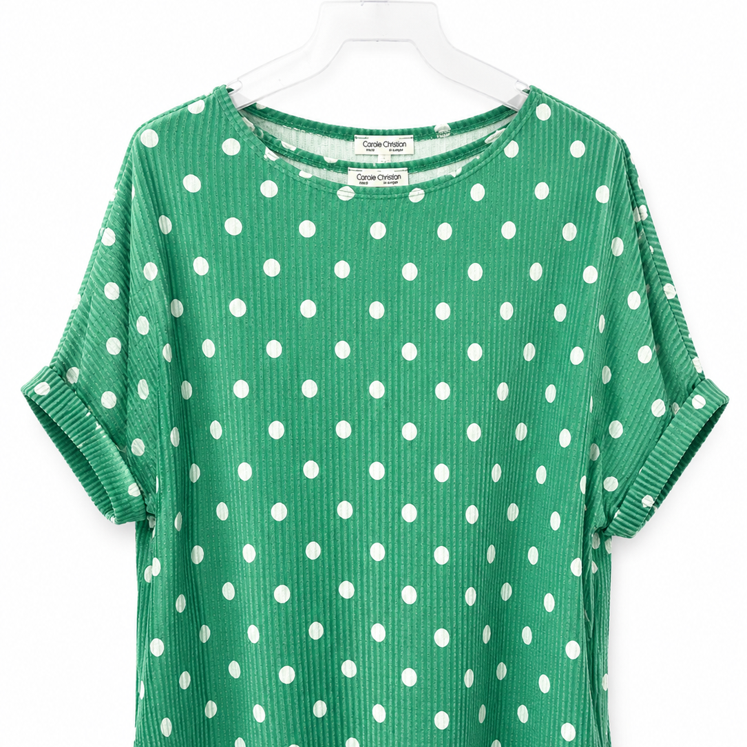 Atlanta polka dot top
