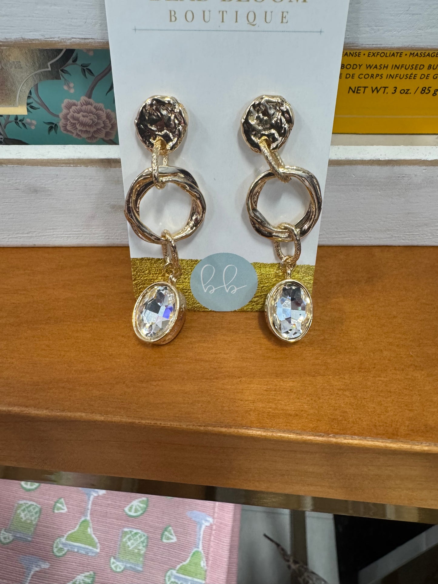 Hammered Coin Drop Earrings