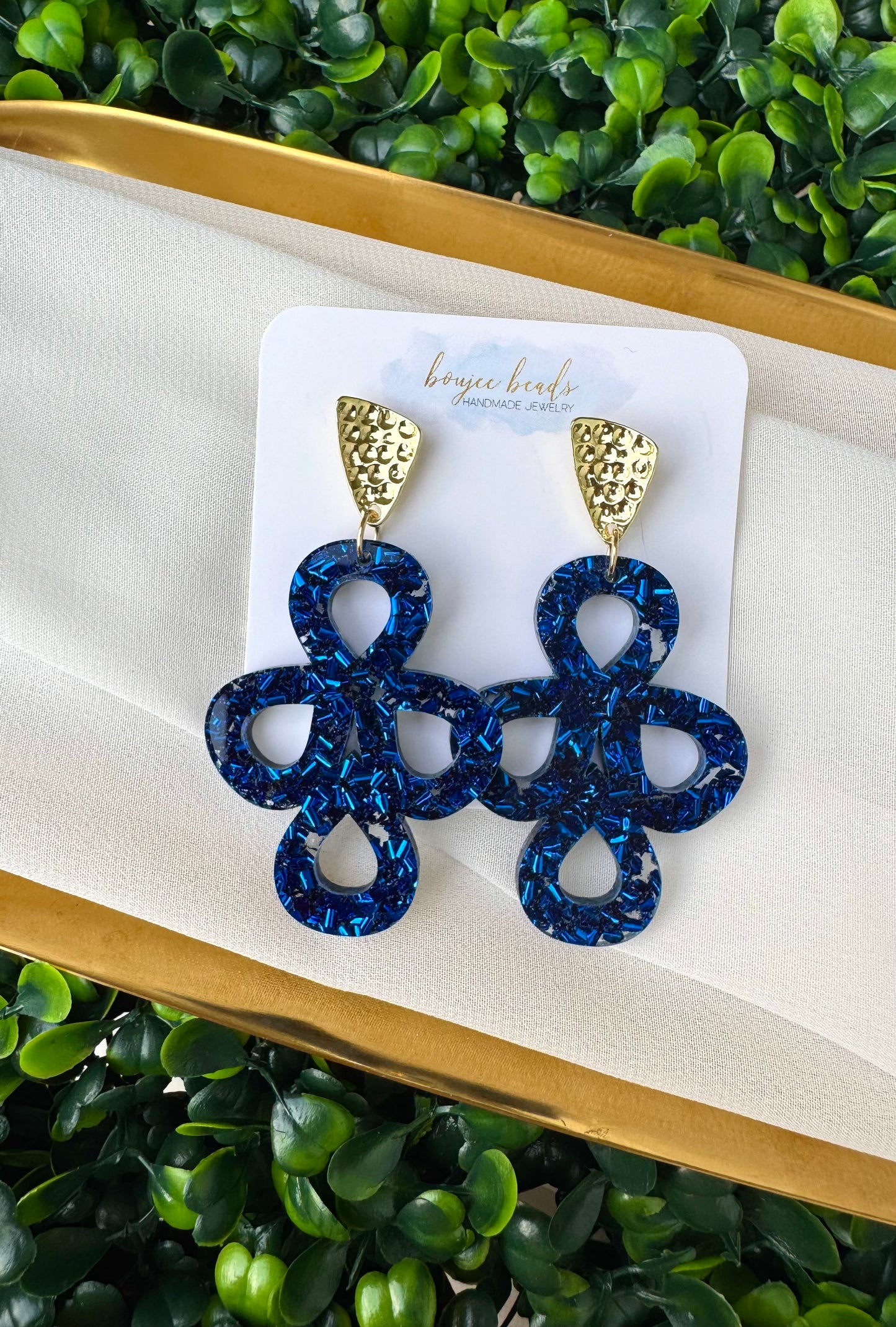 Acrylic swirl earrings