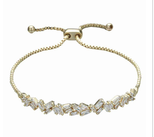 SA Clear CZ slide bracelet
