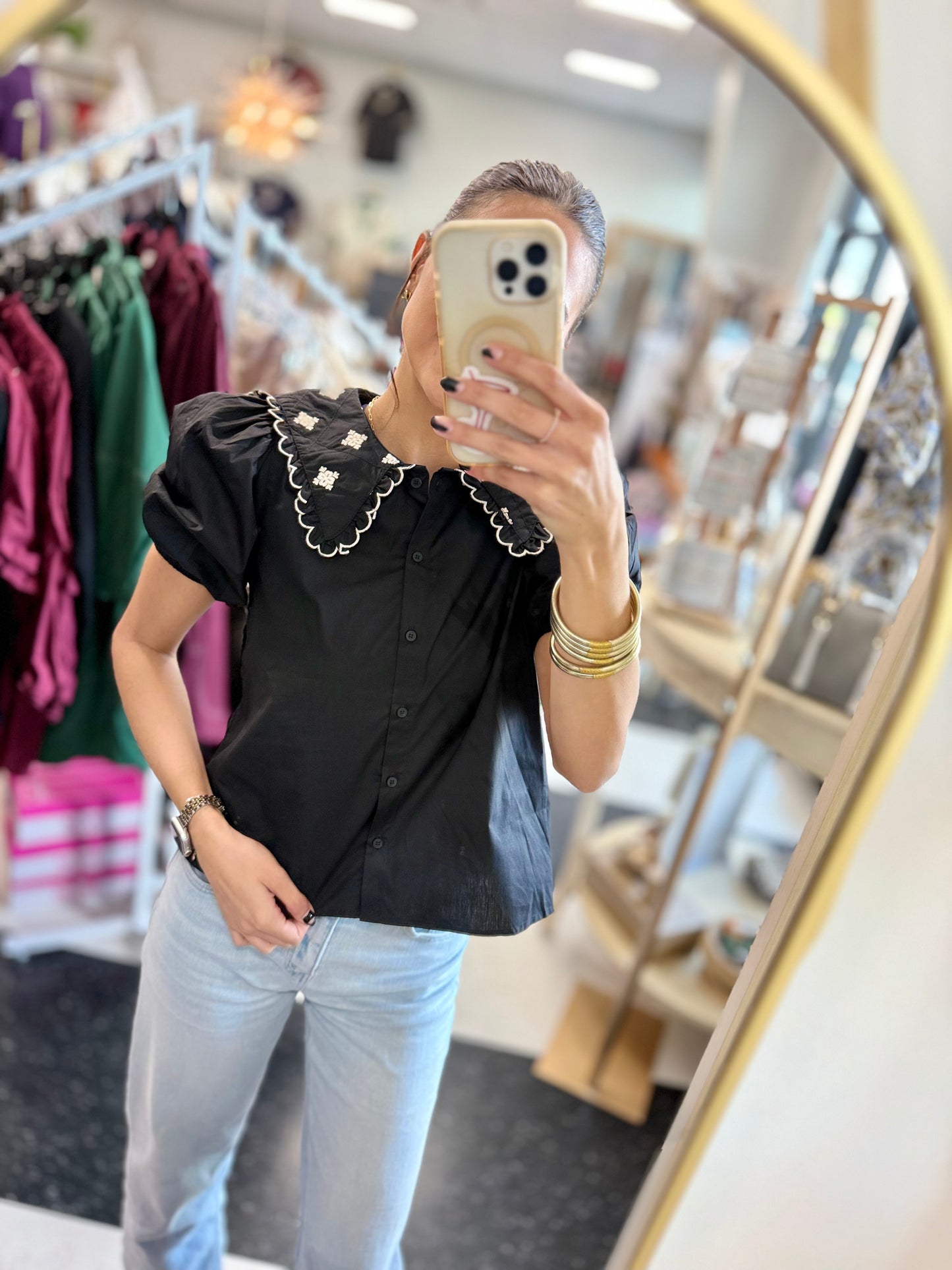 Emma Collared Top