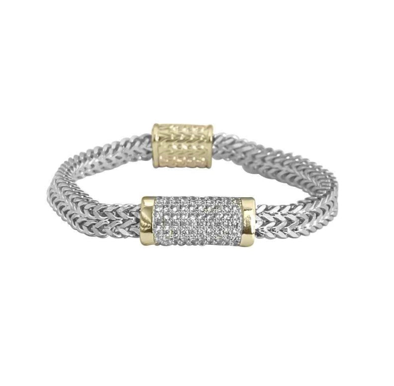 SA CZ magnet lock bracelet