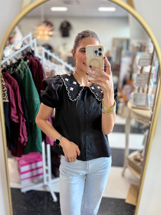 Emma Collared Top