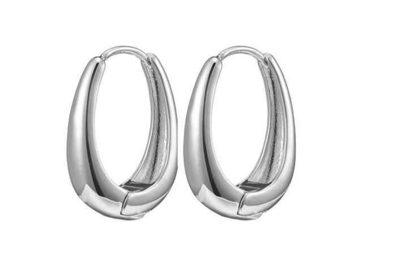 GP oval hinge earrings