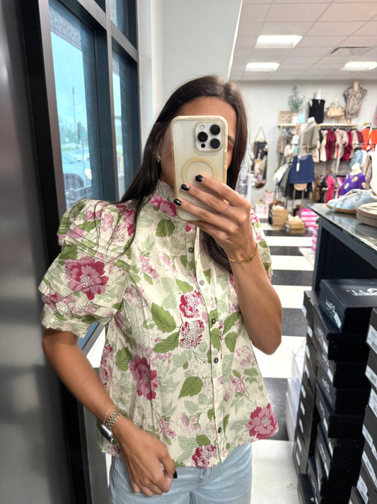 Floral Soft Touch Top