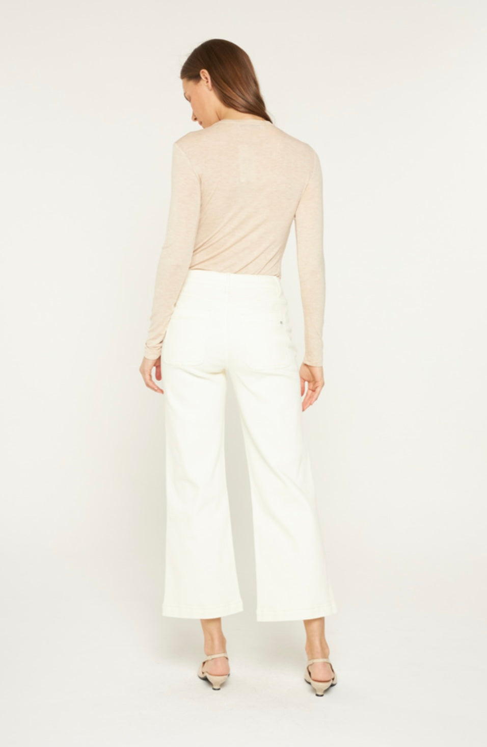 Mica HR crop wide leg/front pocket