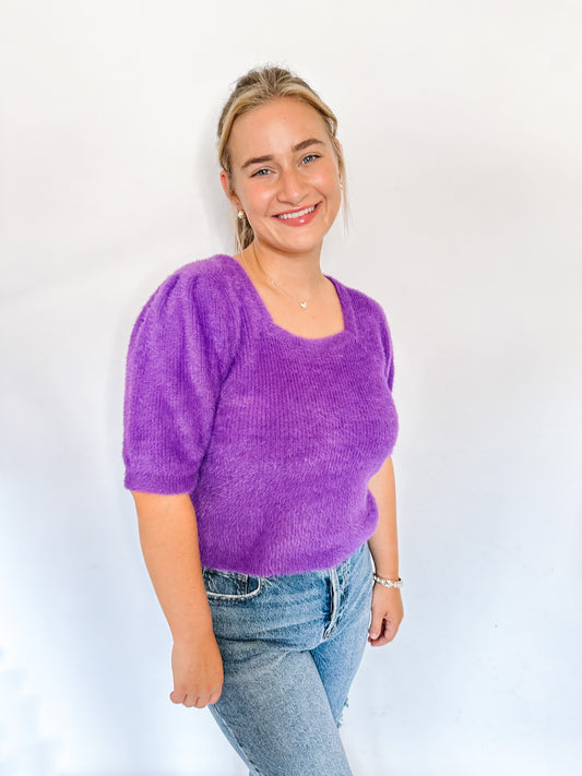 Kerri Fuzzy Sweater Top