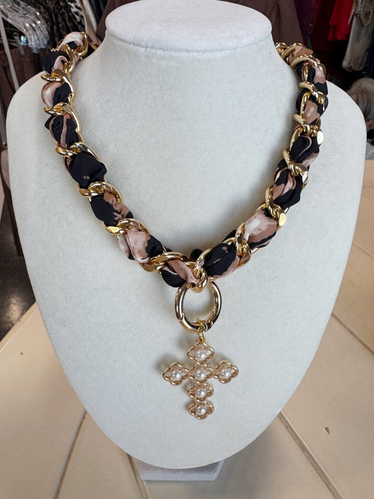 Chain scarf necklace