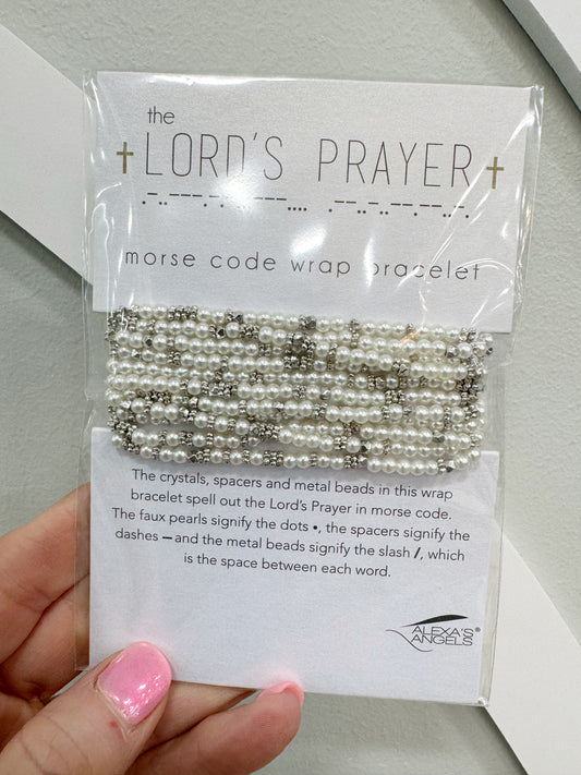 Lords Prayer Wrap Stretch Bracelet