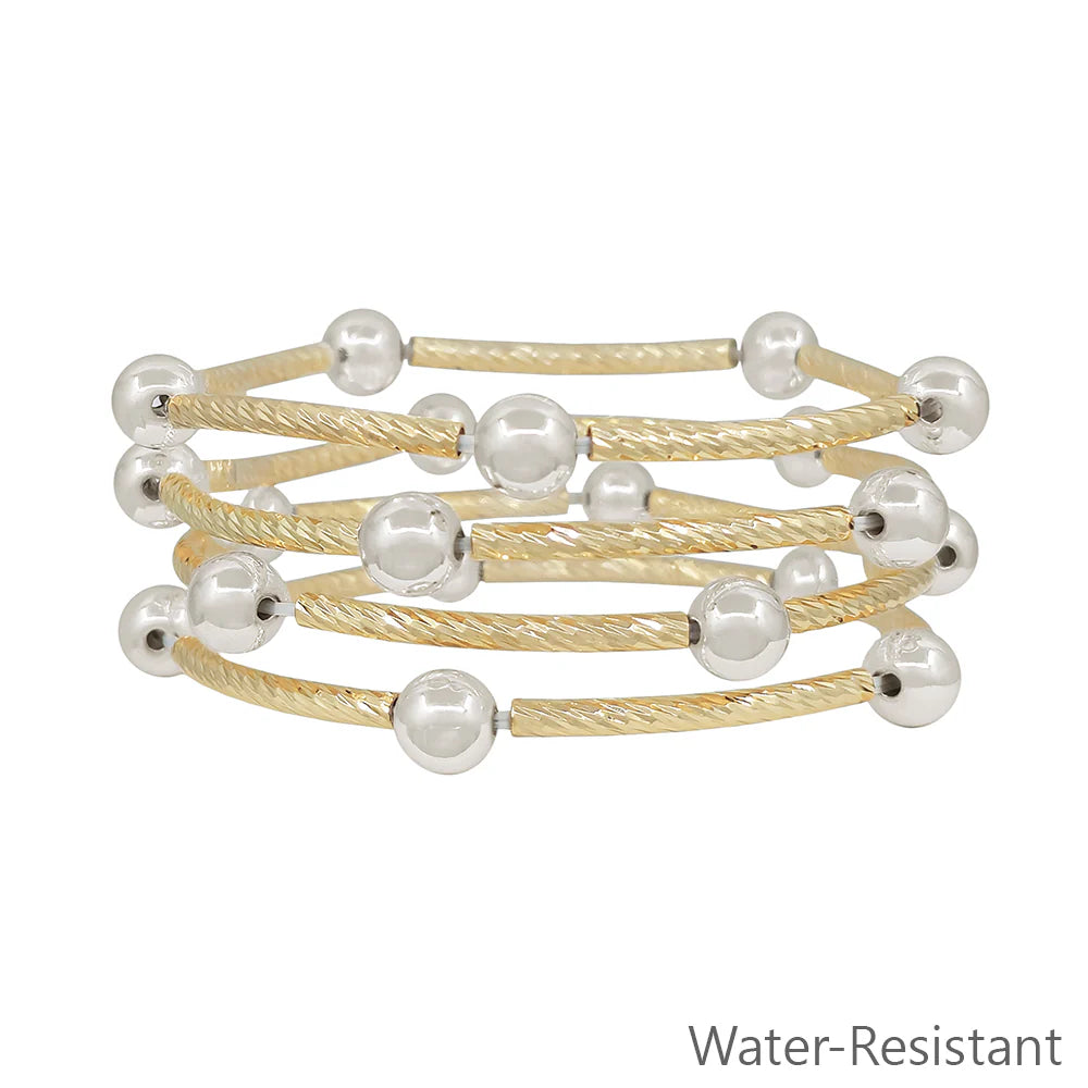 ✨ The Isla Pearl Piping Bracelet Set