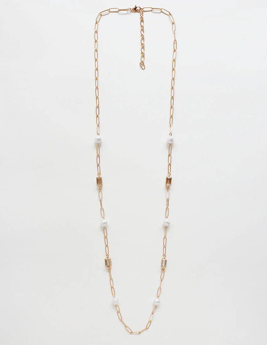 ✨ The Celeste Long Crystal Necklace