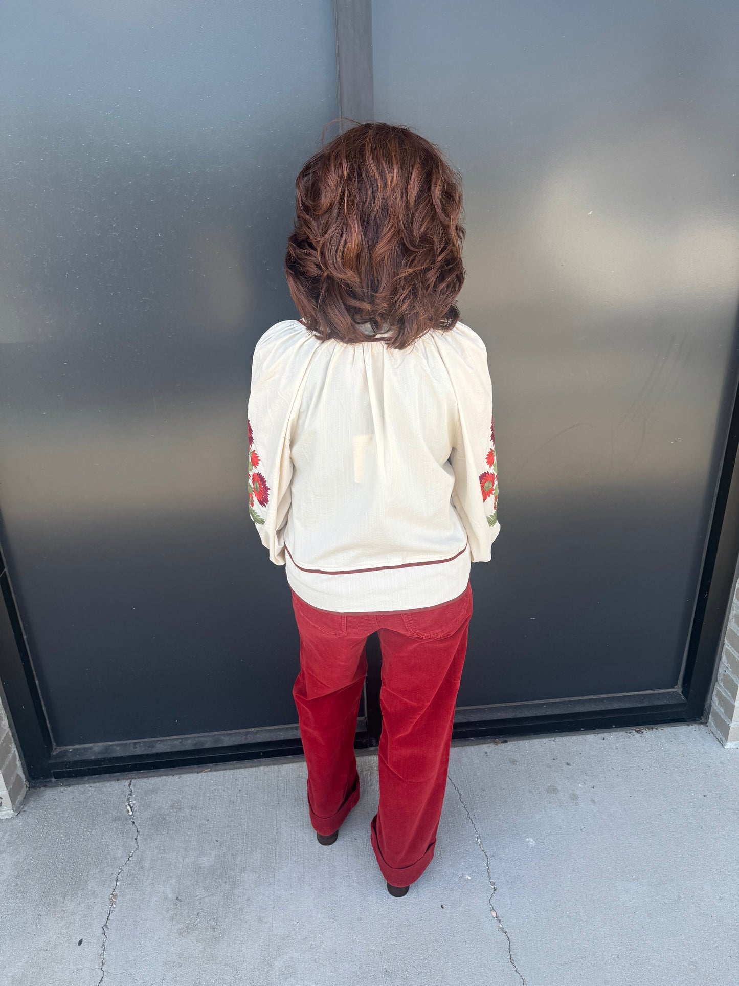 Floral Puff Sleeve Top