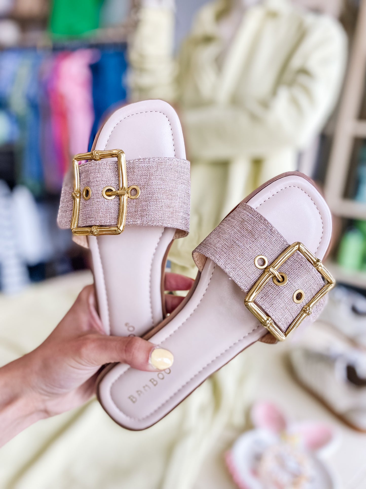 Gilden buckle sandal