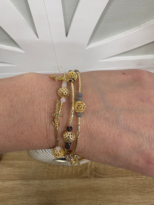 Crystal Cross Bracelet