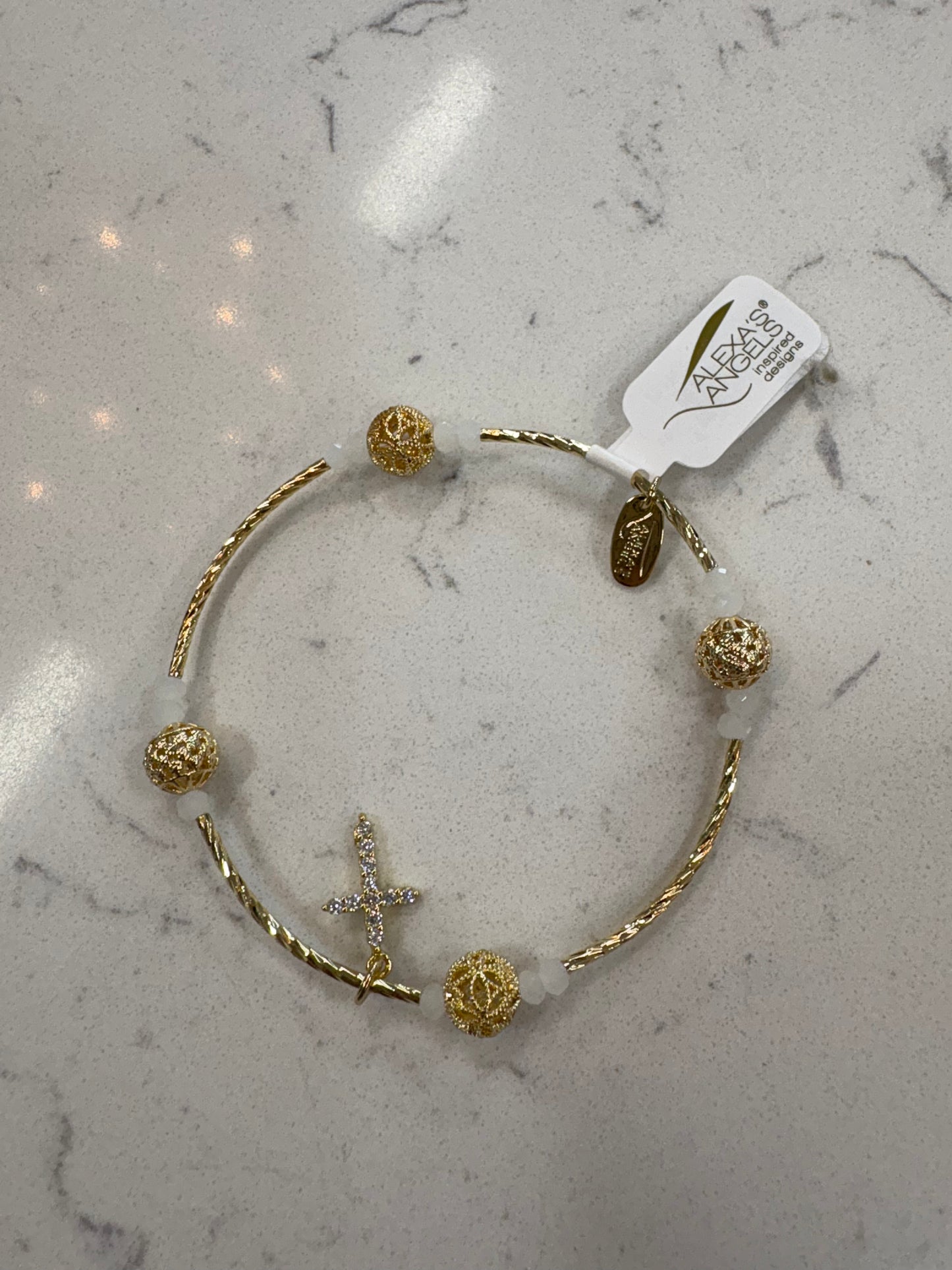 Crystal Cross Bracelet