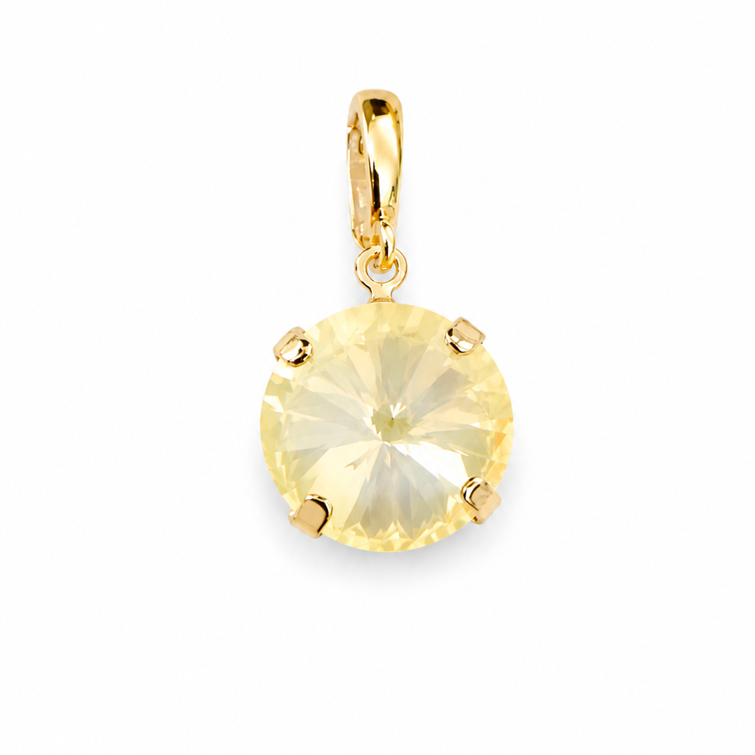 Australian Crystal Cushion Cut Round Charms