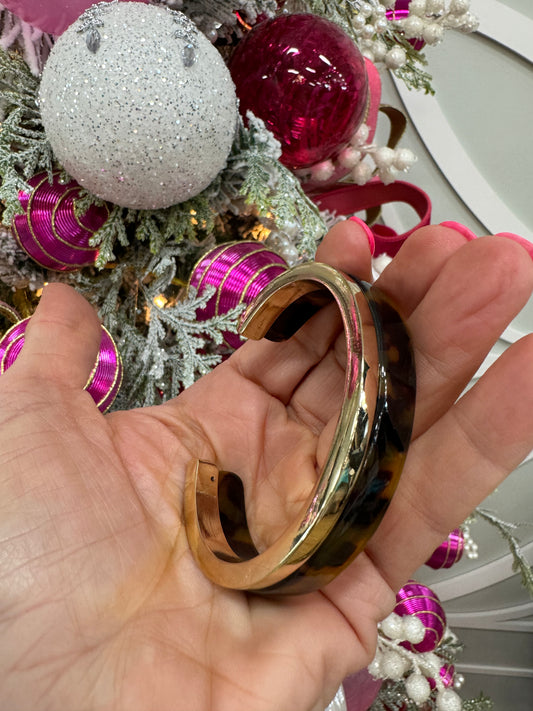 Tortoise cuff bracelet
