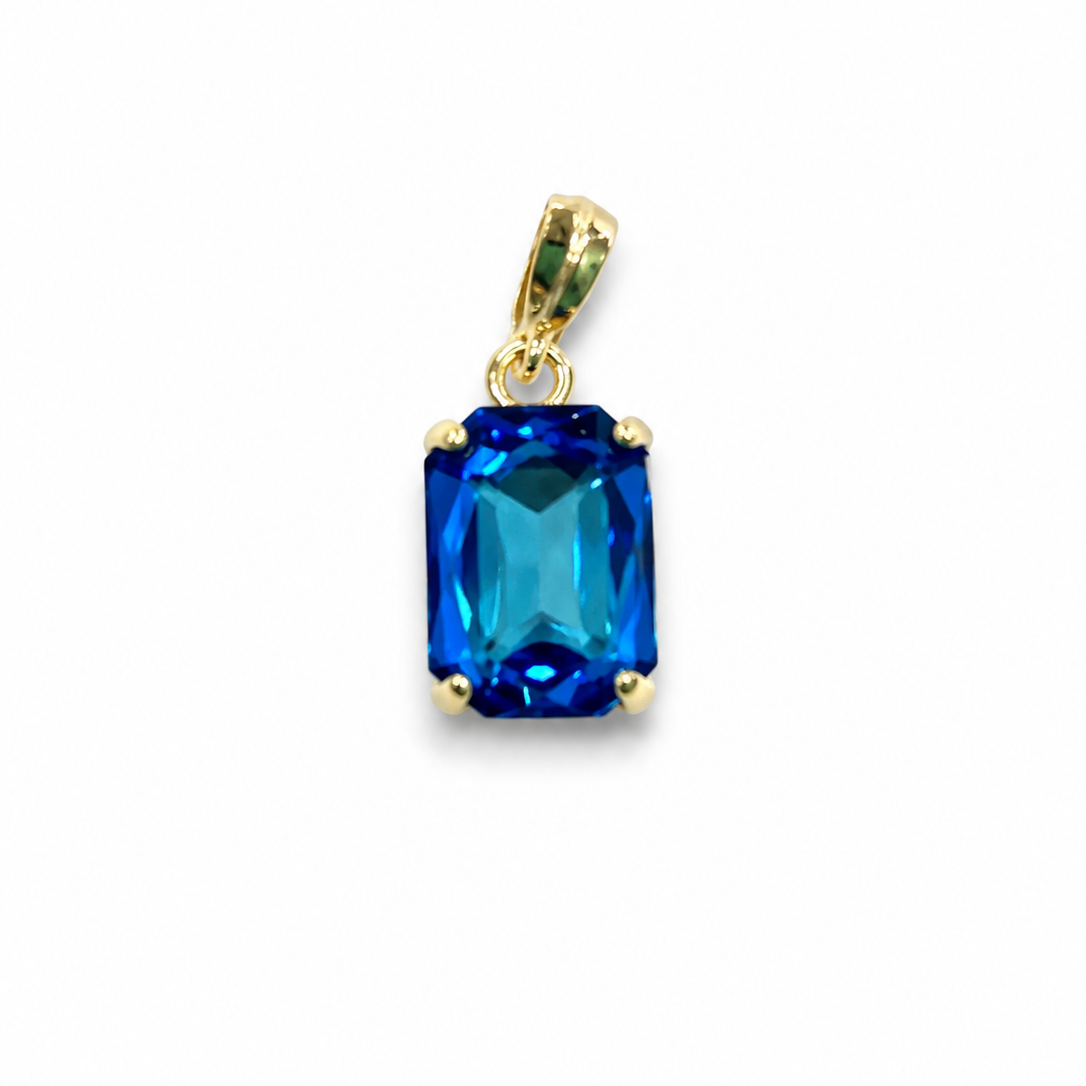 Austrian Crystal Emerald cut charms-small