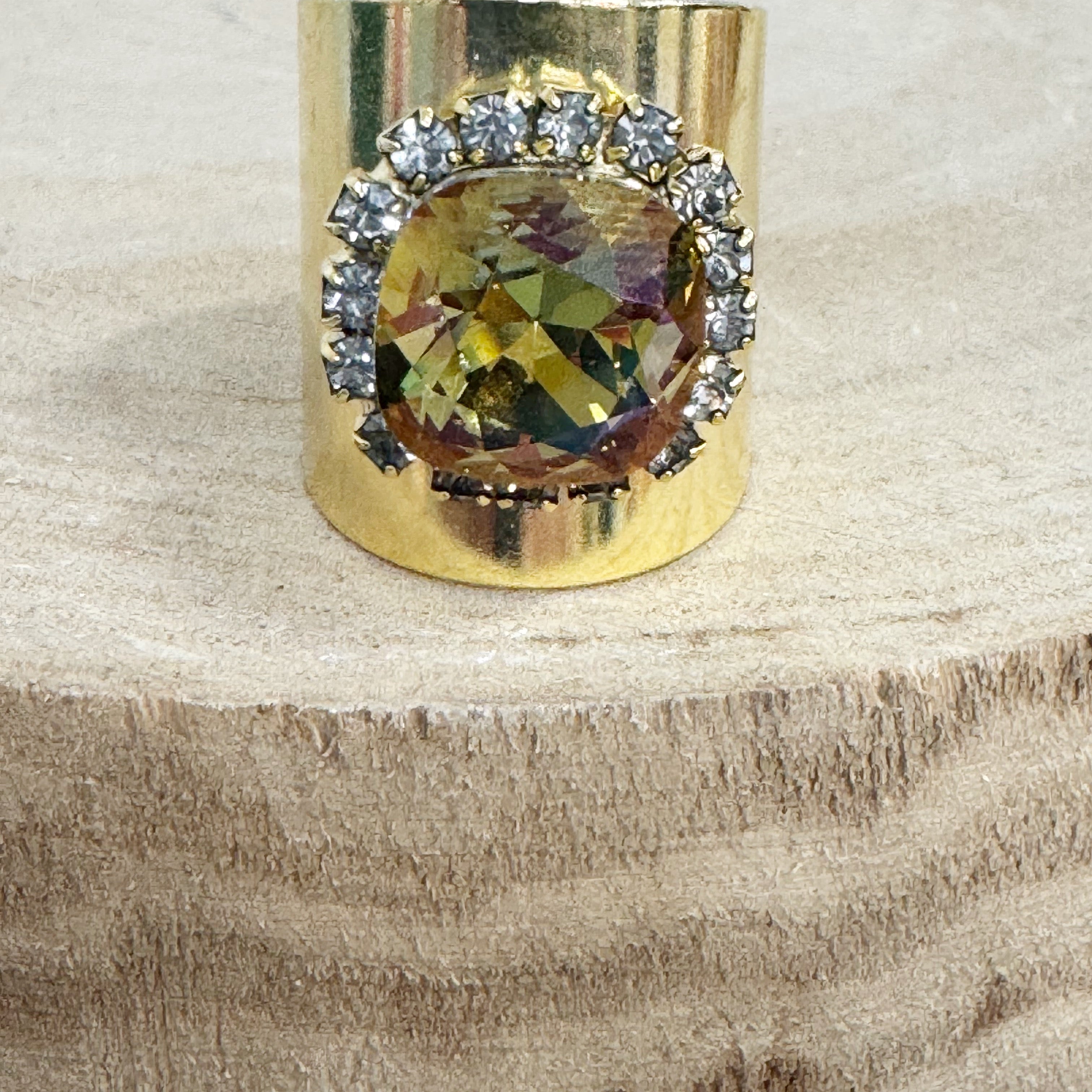 Tova SYDNEY SQUARE RING ANTIQUE GOLD*