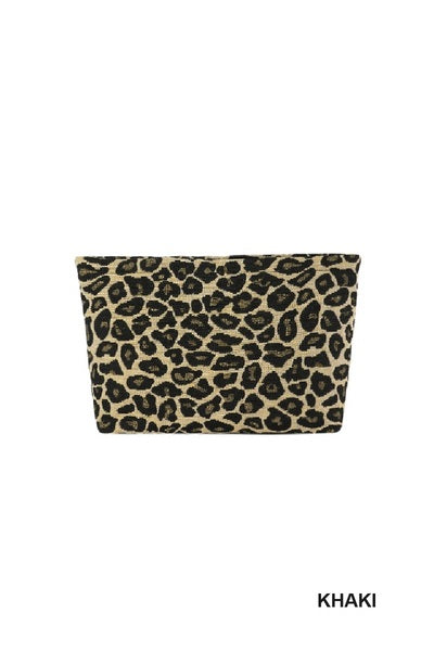 Leopard makeup pouch