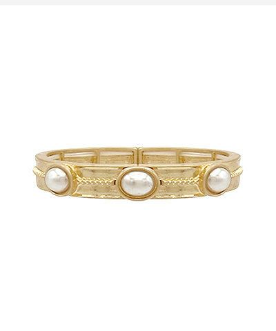 Pearl stone stretch bracelet
