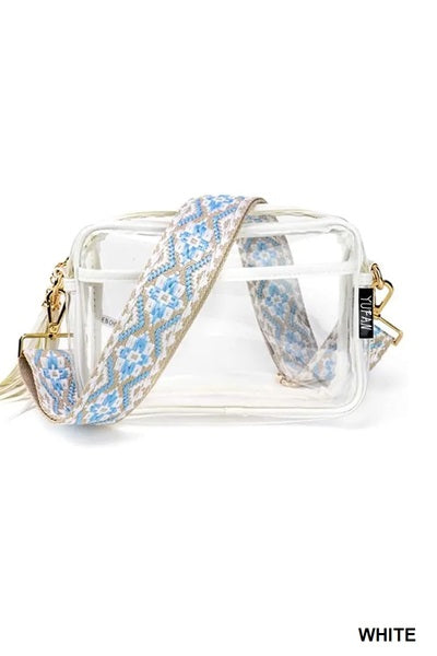 Zen clear bag with strap