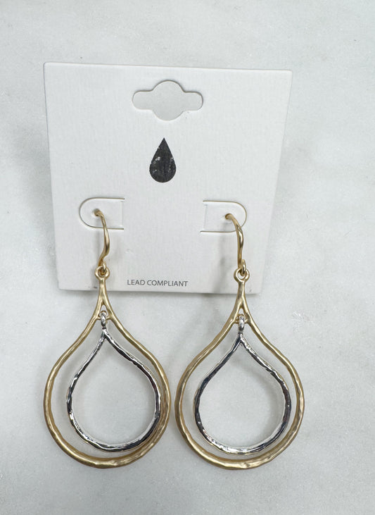 Oval Metal earrings