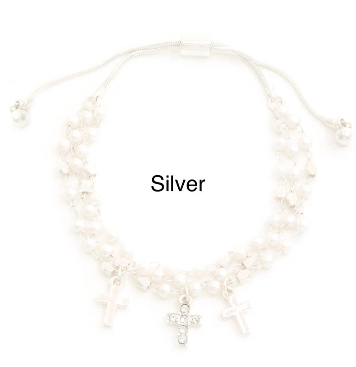 3 strand cross slide bracelet