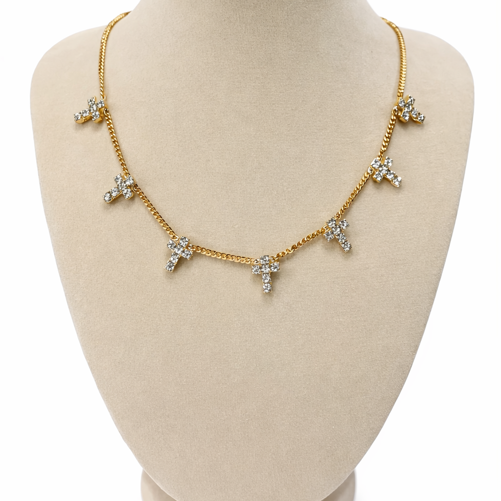Tova Multi Cross Necklace