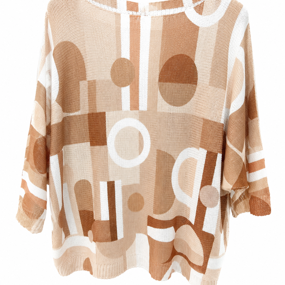 Italian One size Neutral Escape Knit
