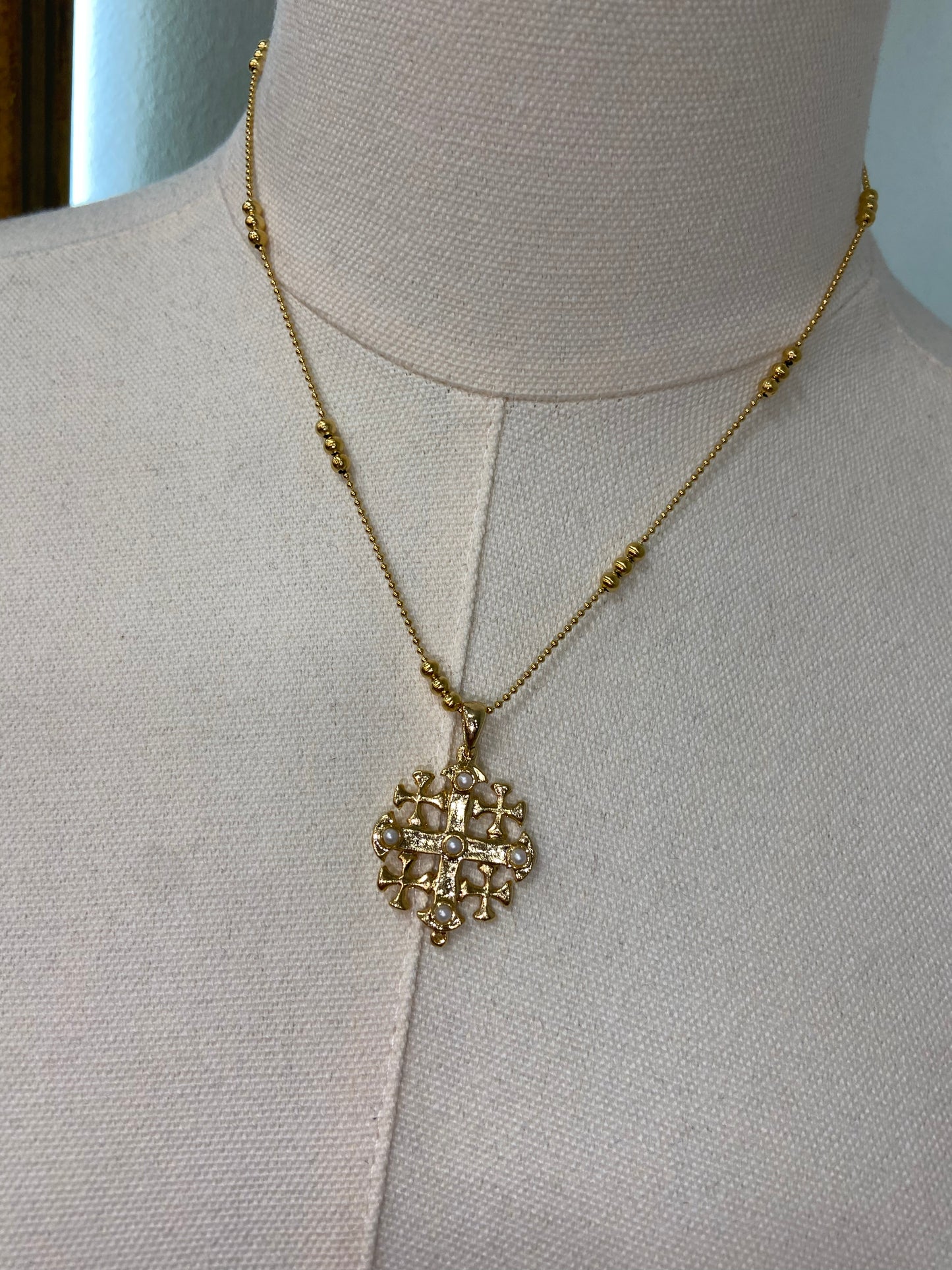 WD Jerusalem Cross Necklace