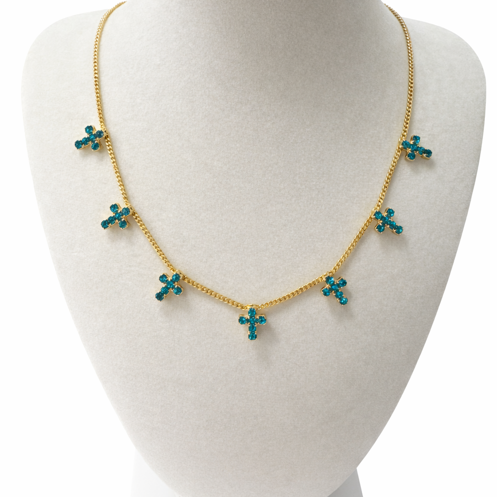Tova Multi Cross Necklace