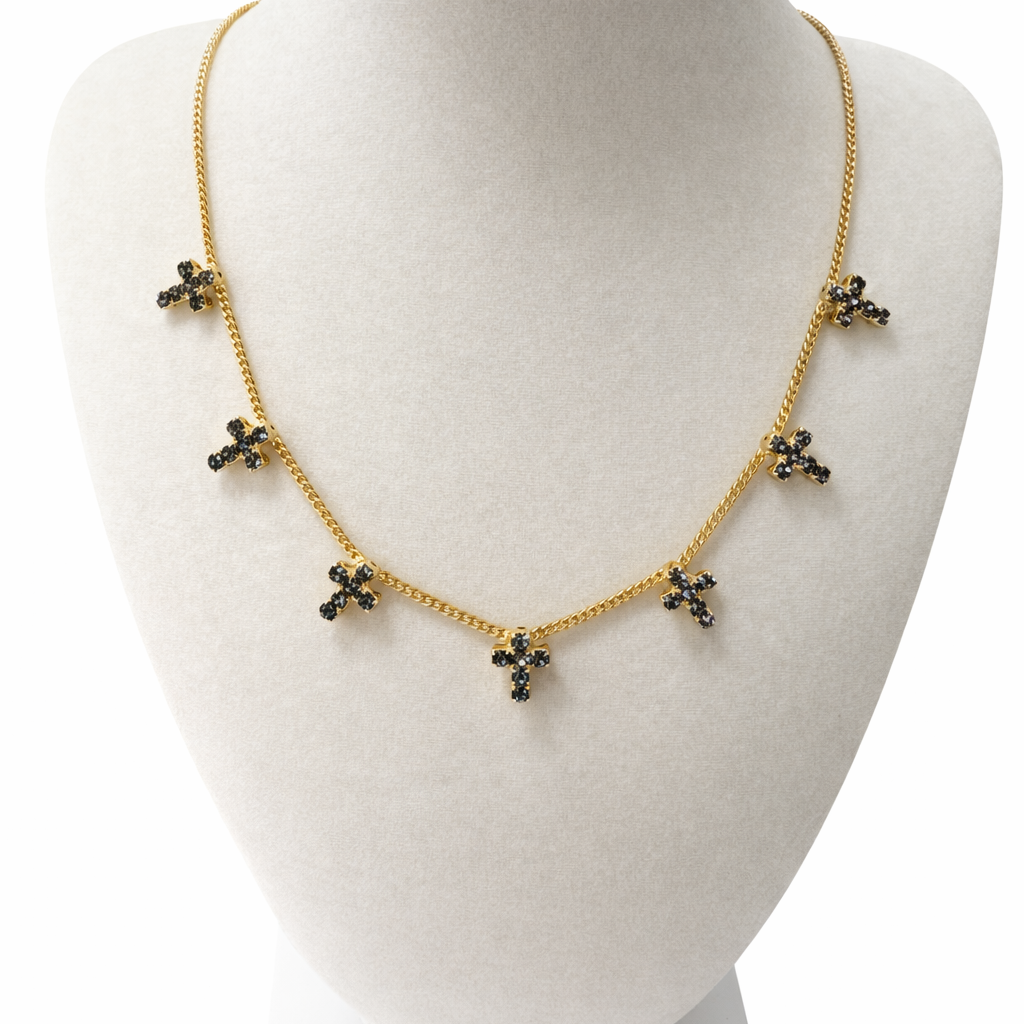 Tova Multi Cross Necklace