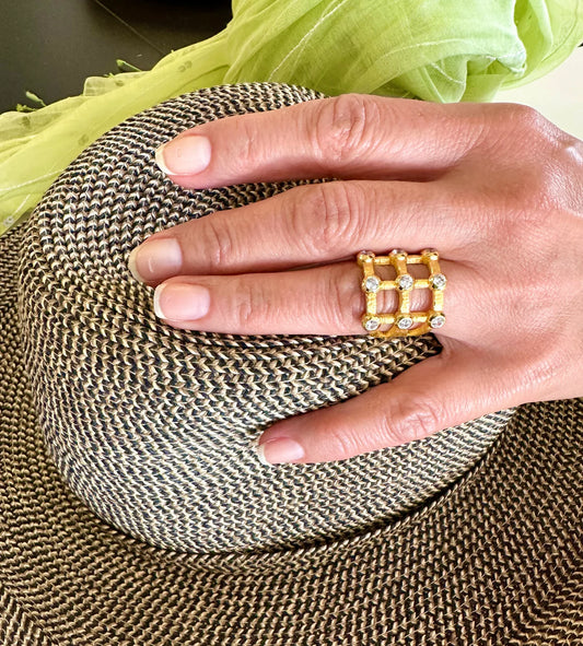 Betty Carre Harmony 18K plated ring