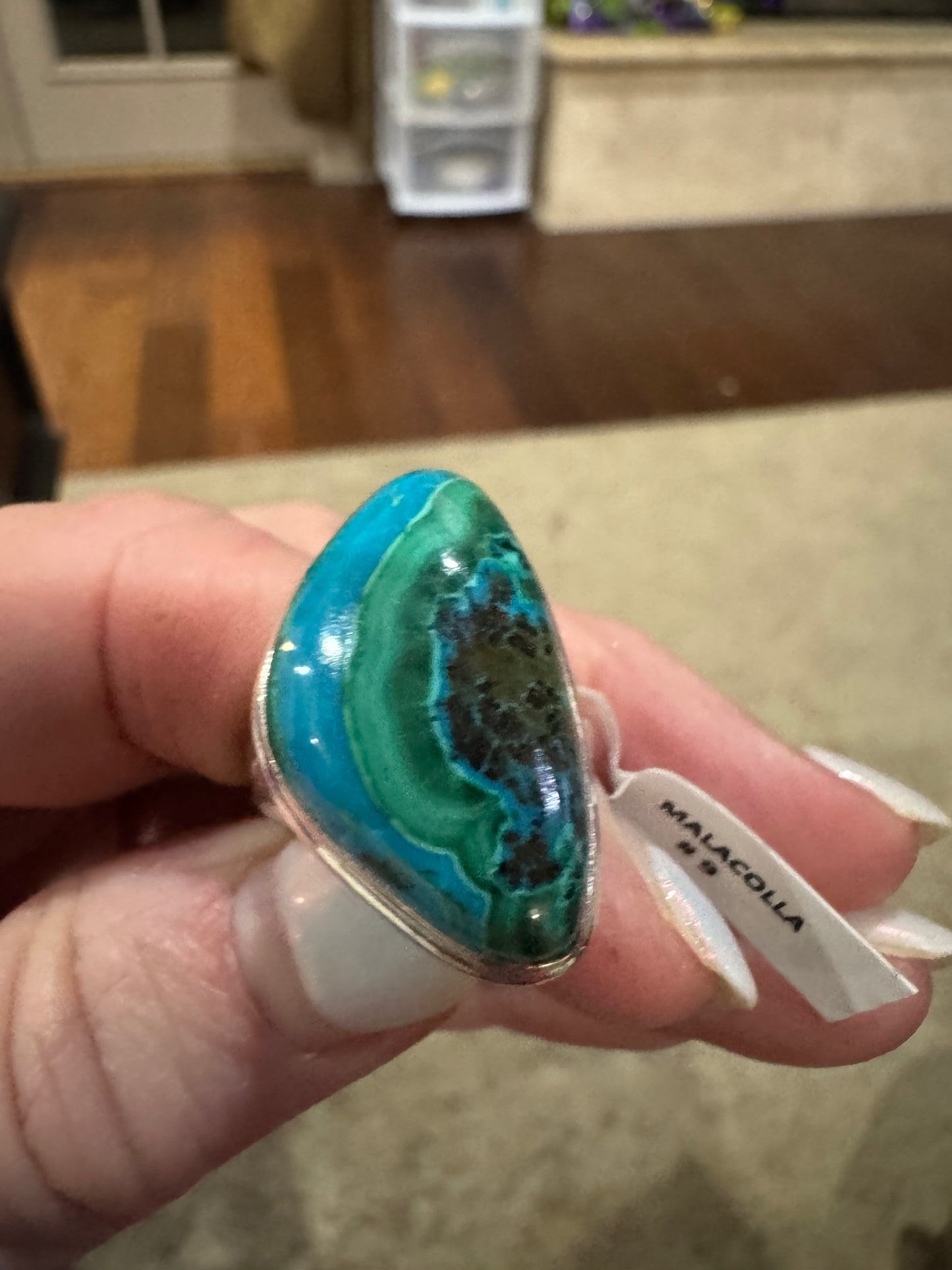 Malacolla Natural Stone ring