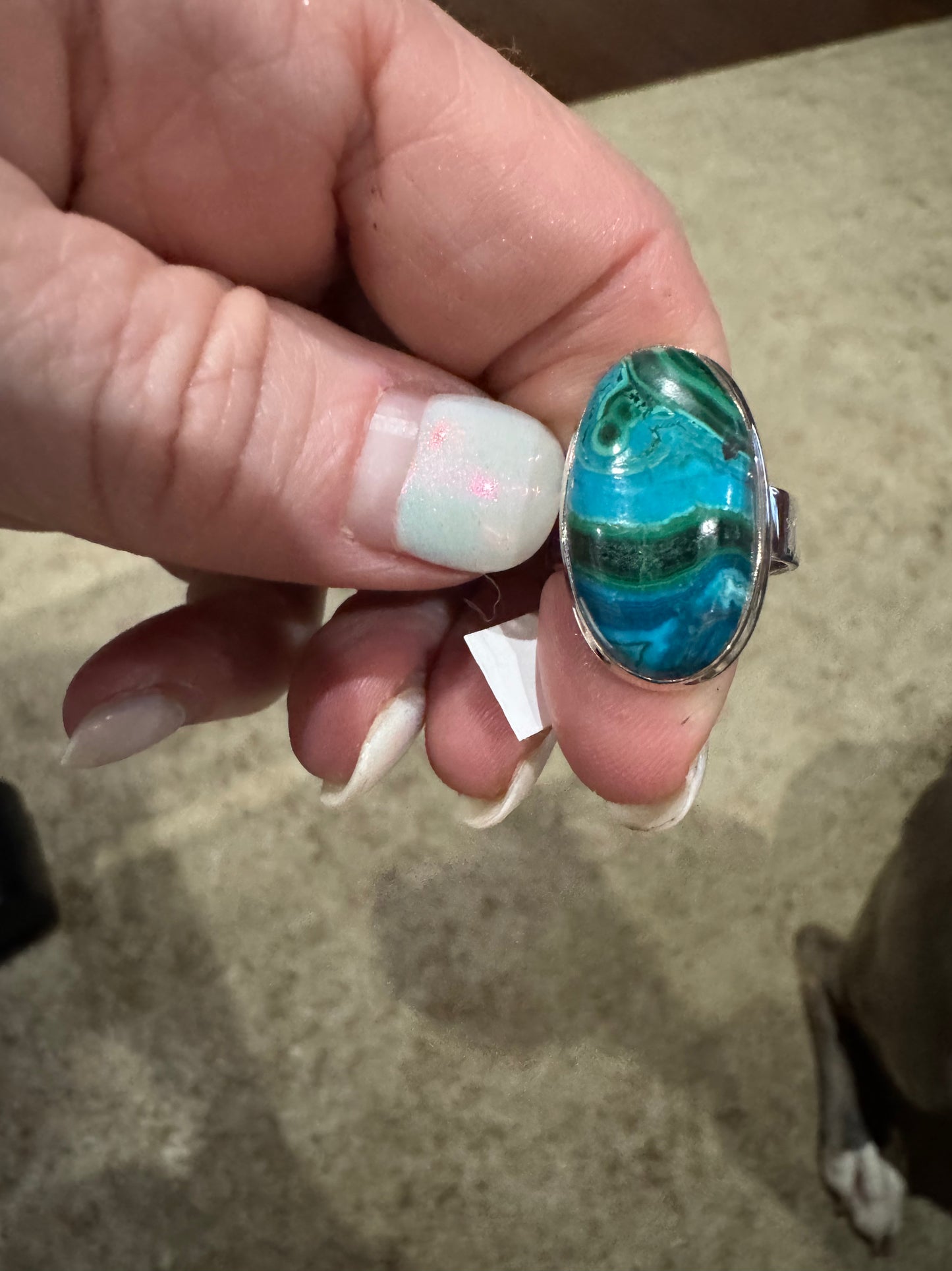 Malacolla Natural Stone ring