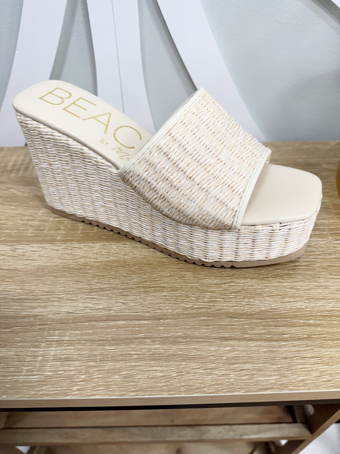 Matisse Raffia Platform