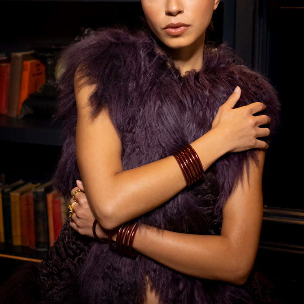 Merlot All Weather Bangles (Set Of 6)