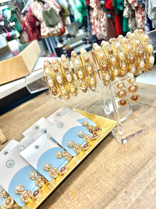 Natural Mix Stretch Bangle