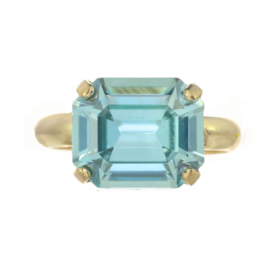 Tova Solitaire rectangle ring