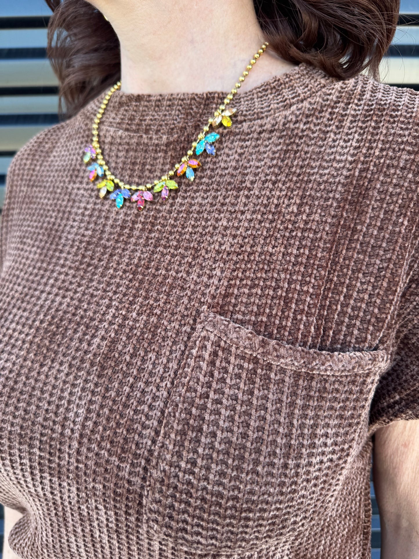 Cuffed Chenille Sweater